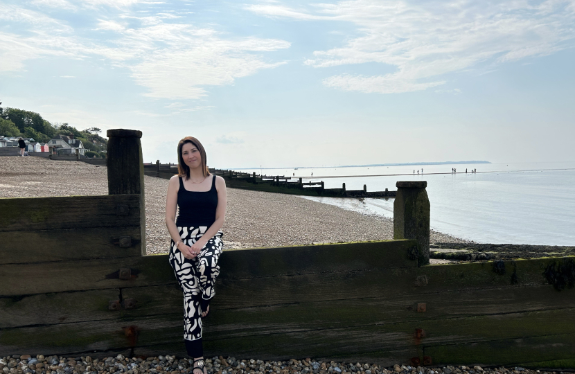 Tankerton Beach on a summery Saturday afternoon.