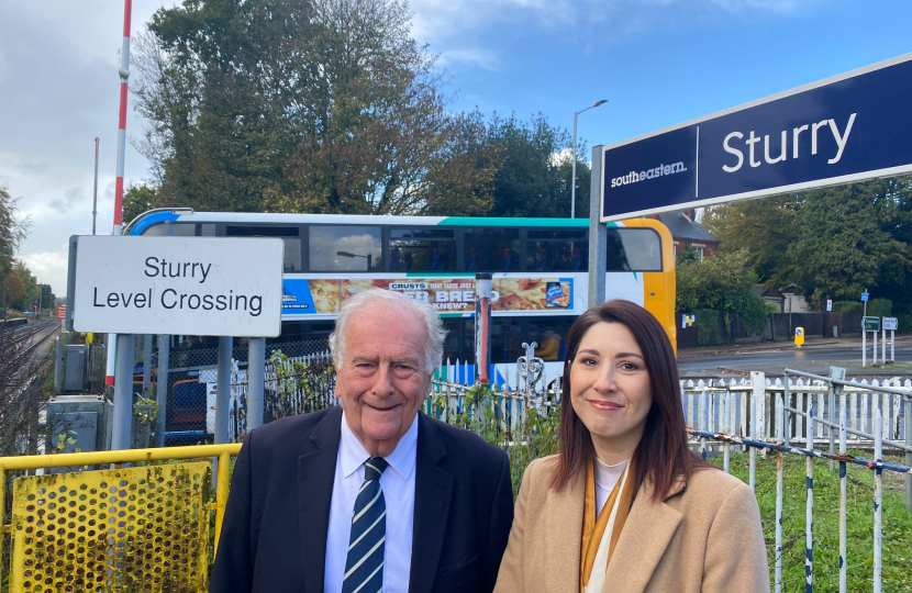 Visiting local residents in Sturry with Sir Roger Gale