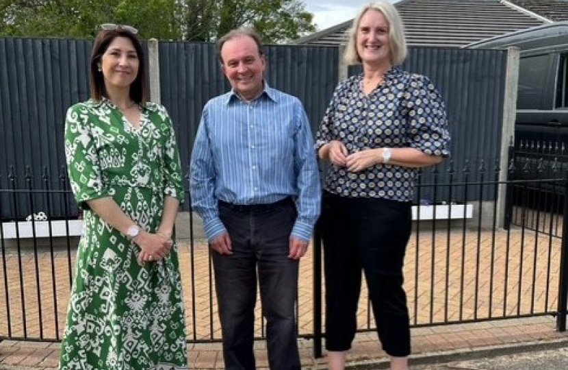 Visiting residents in Sturry with Roger Gough, Leader of KCC, and Rachel Carnac, CCC