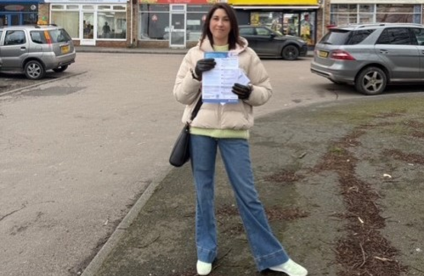 Pounding the pavements in Sturry, delivering my survey.