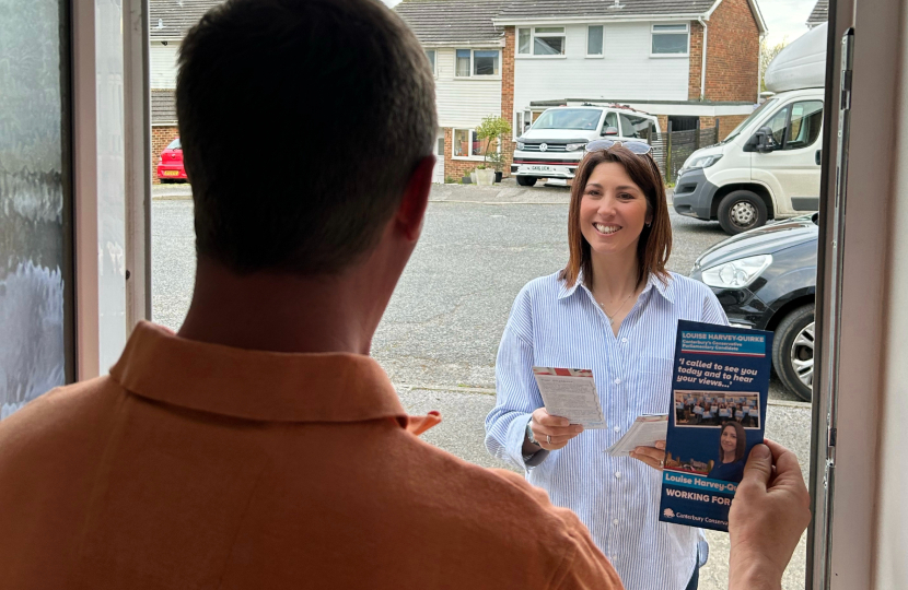 Louise Harvey-Quirke, out and about with residents