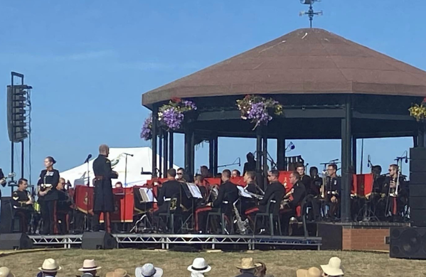 Band of the Royal Marines performing at Deal in 2022