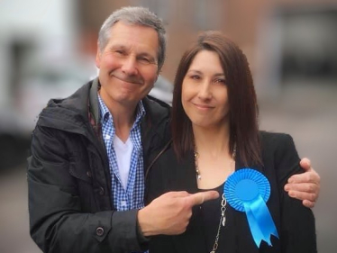 Louise with her dad